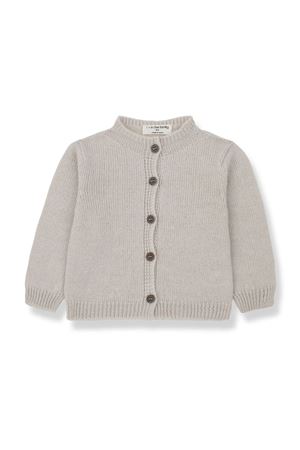 Beige merino wool Nina cardigan 1+IN THE FAMILY KIDS | NINABBOATMEAL